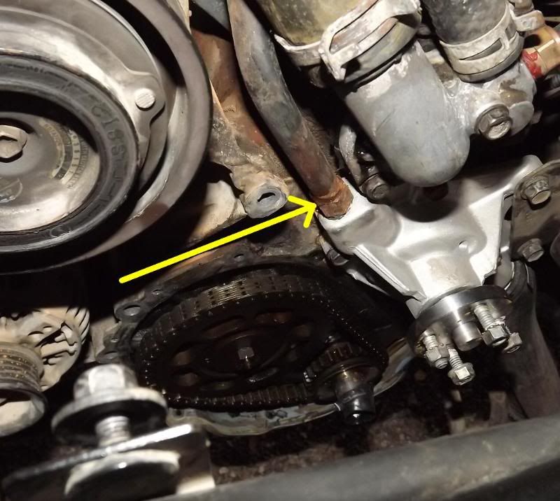 1995 Jeep cherokee water pump location